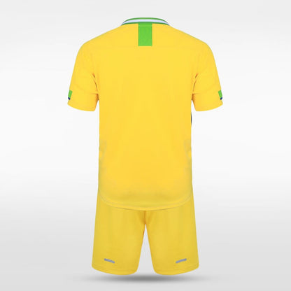 Yellow Custom Kids Football Kit