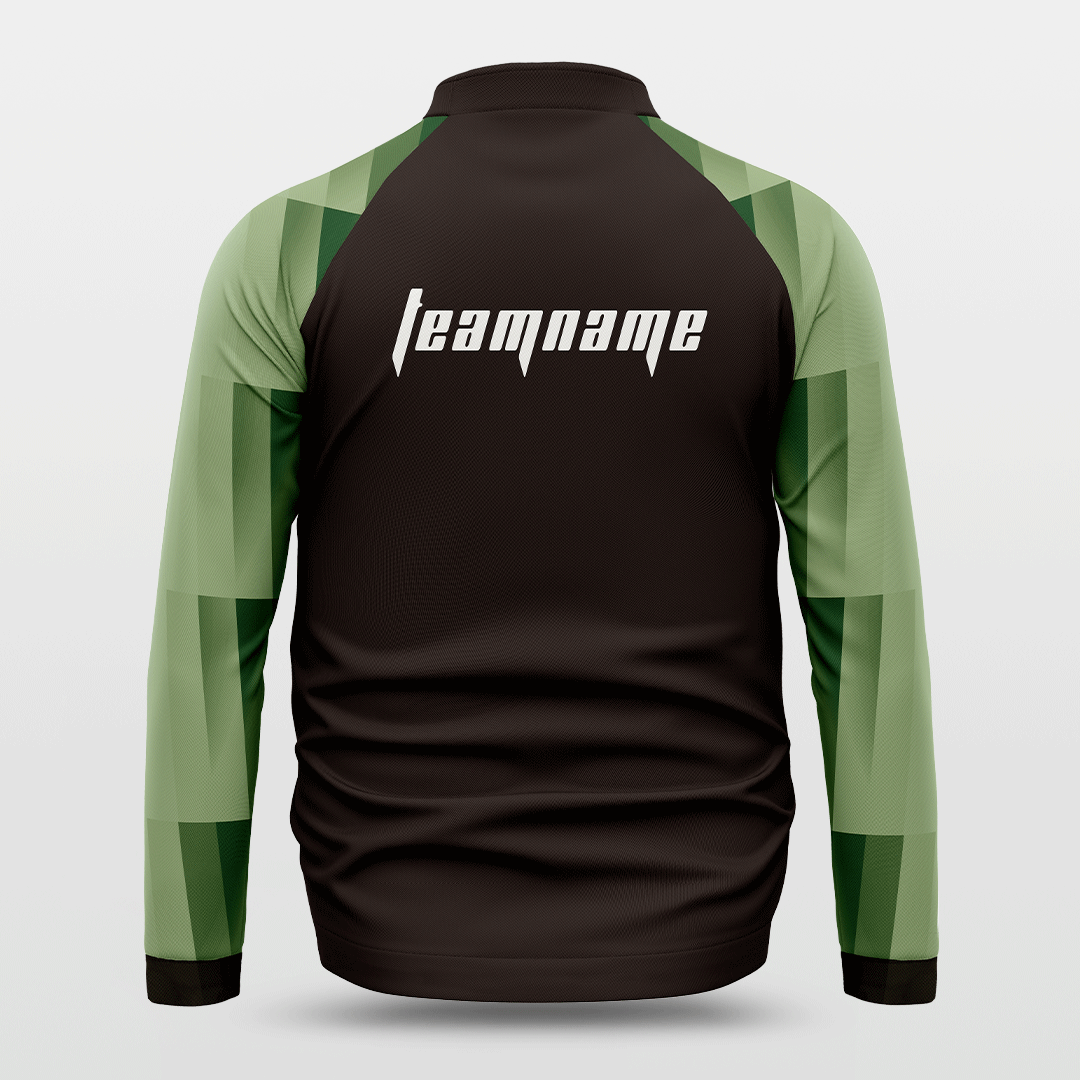 Black and Green Leisure Jacket