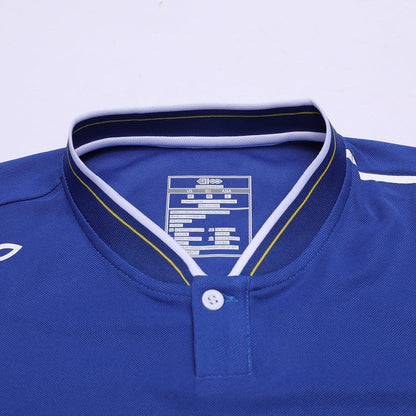 Blue Kids Stand Collar Polo Shirts