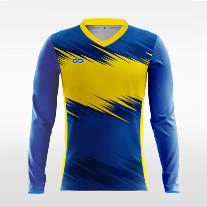 Warm Light - Customized Men's Sublimated Long Sleeve Soccer Jersey