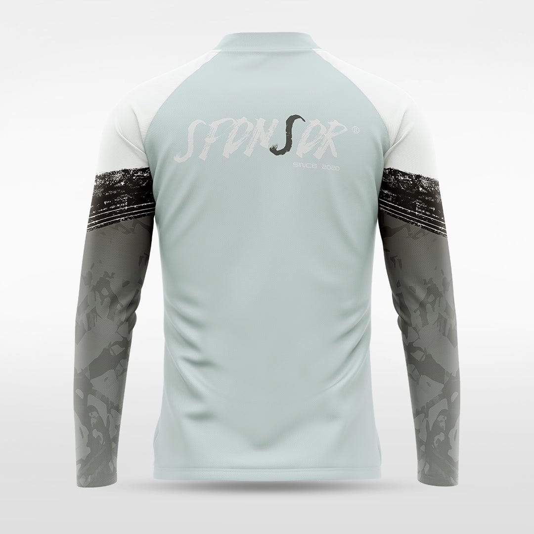 Grey Embrace Splash Men 1/4 Zip Jersey Design