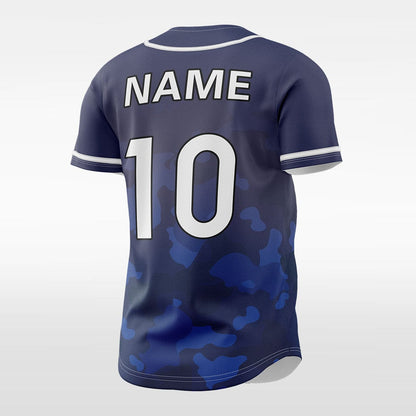 Camouflage 2 Custom Team Jersey Blue