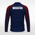 Navy Blue Historic India Custom 1/4 Zip Top