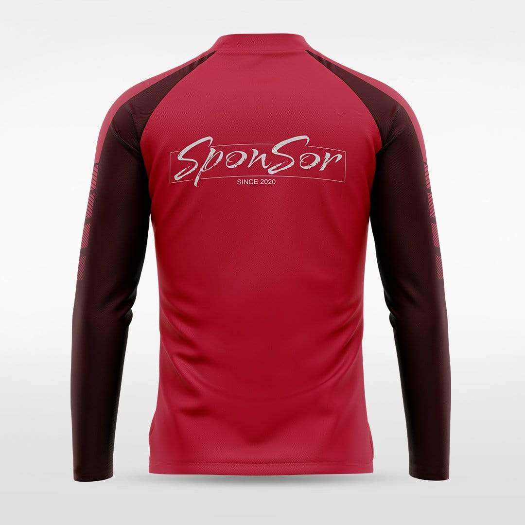 Red Embrace Wind Stopper Custom 1/4 Zip Jersey