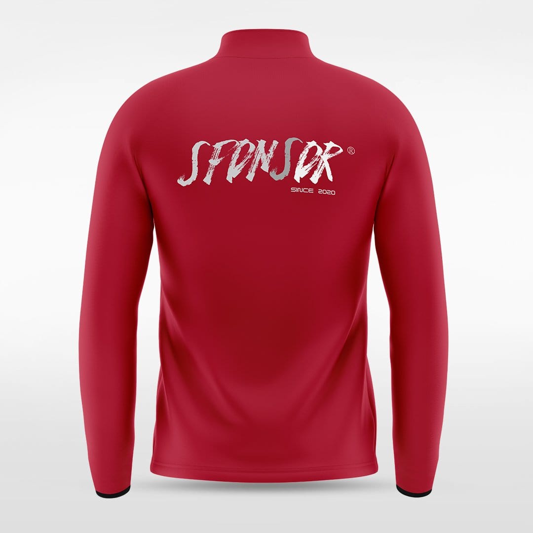 Red Embrace Thunder Adult Jacket Design