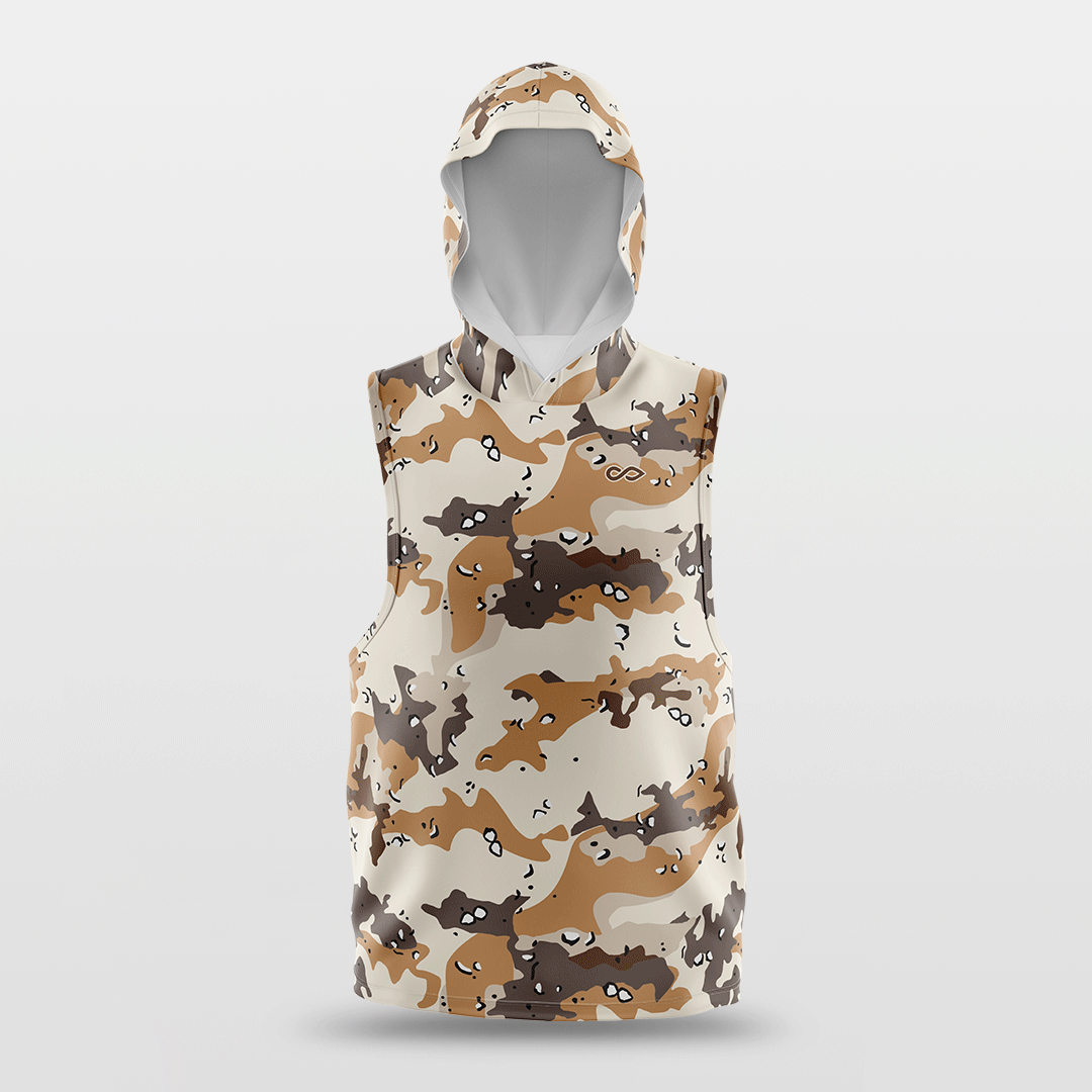 Desert Customized Basketball Sleeveless Hoodies