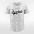 White Plaid Custom Baseball Jersey