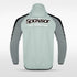 Grey Embrace Wind Customized Full-Zip Jacket Design