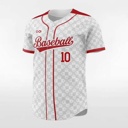 Crown Sublimated Button Down Baseball Jersey