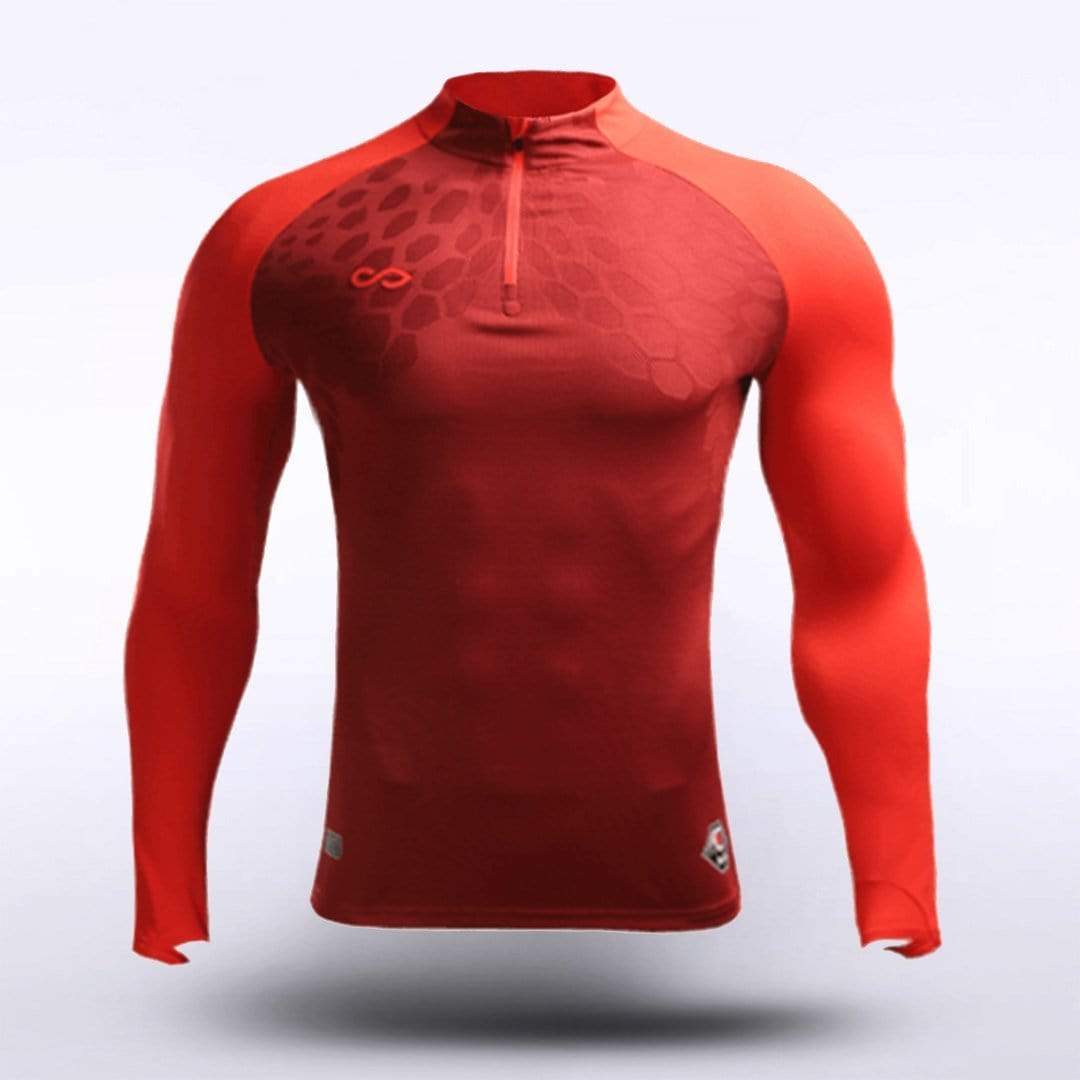 Dragon Vein Adult Zip Top Design Red