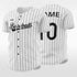 White Plaid Sublimated Baseball Jersey