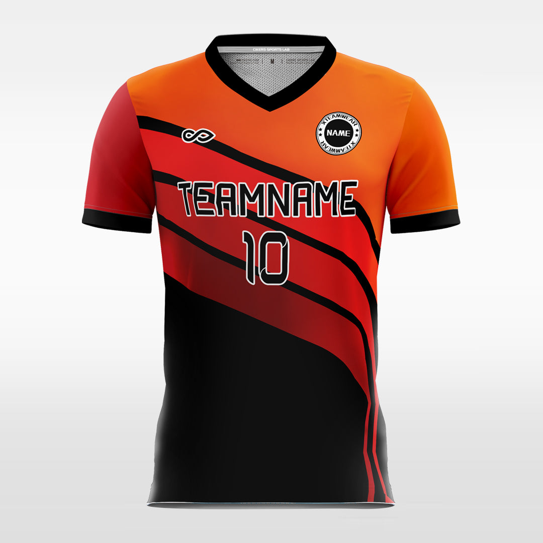 Cool Orange Split - Custom Kids Soccer Jerseys Design Online