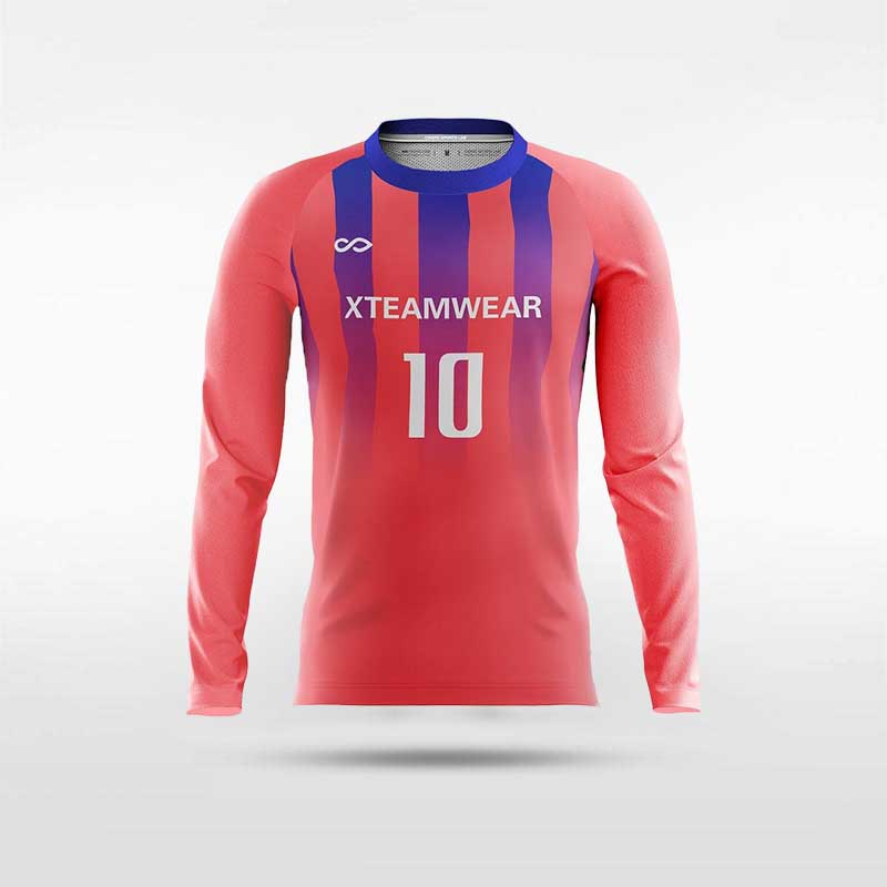 Long sleeve soccer jersey