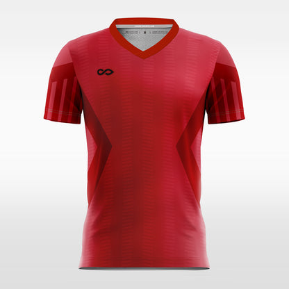 Retro Red - Custom Kids Soccer Jerseys Design Graphic