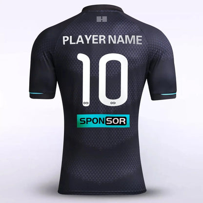 Custom Black Men's Sublimated Soccer Jersey