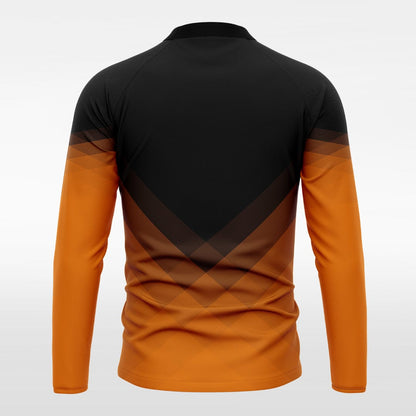 Orange Continent Men 1/4 Zip Jersey Design