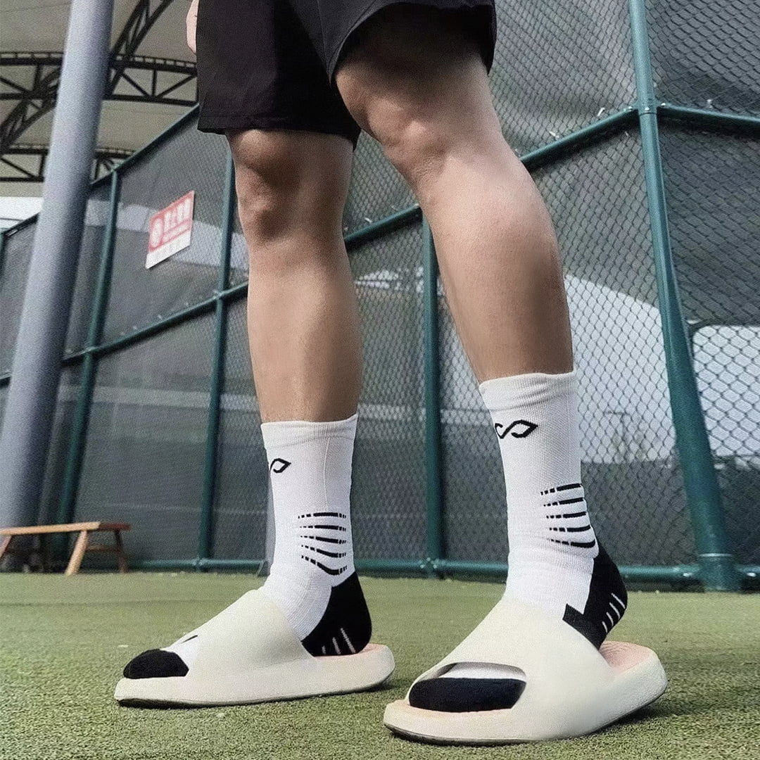Nubara Mid-Calf Sports Socks - A17B302AGB3 black