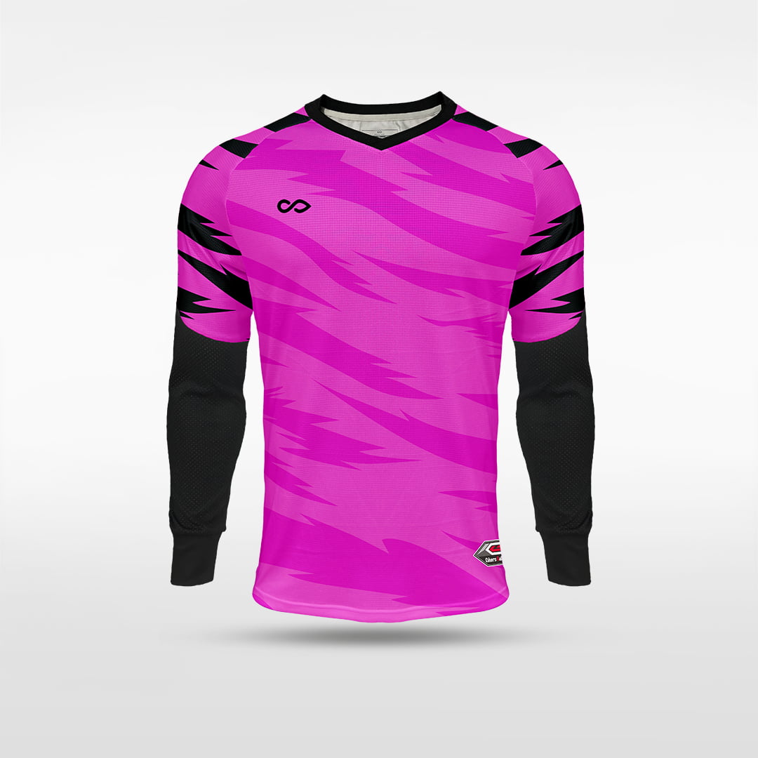 Kid Long Sleeve Goalkeeper Jersey Tigrora - AS222ATLS8 hotpink