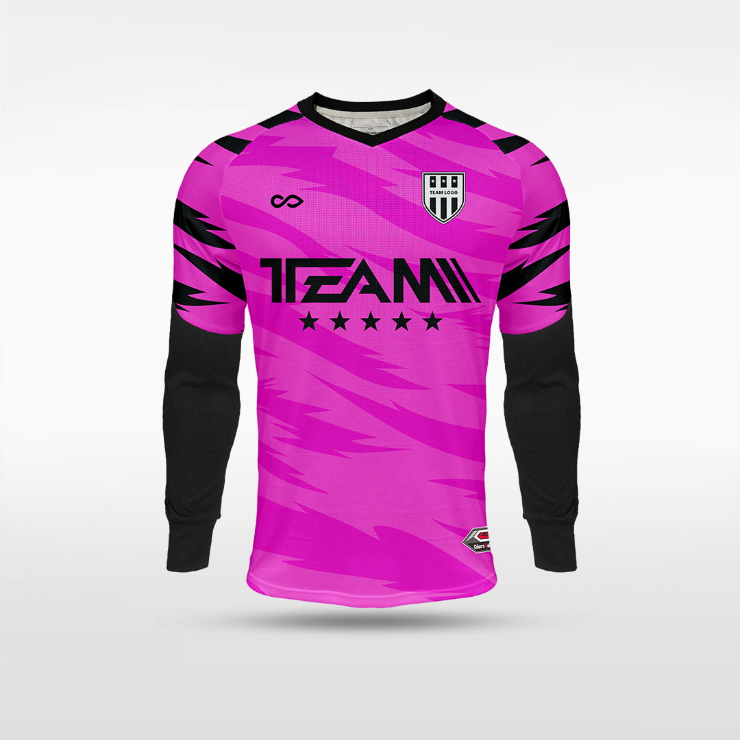 Kid Long Sleeve Goalkeeper Jersey Tigrora - AS222ATLS8 hotpink