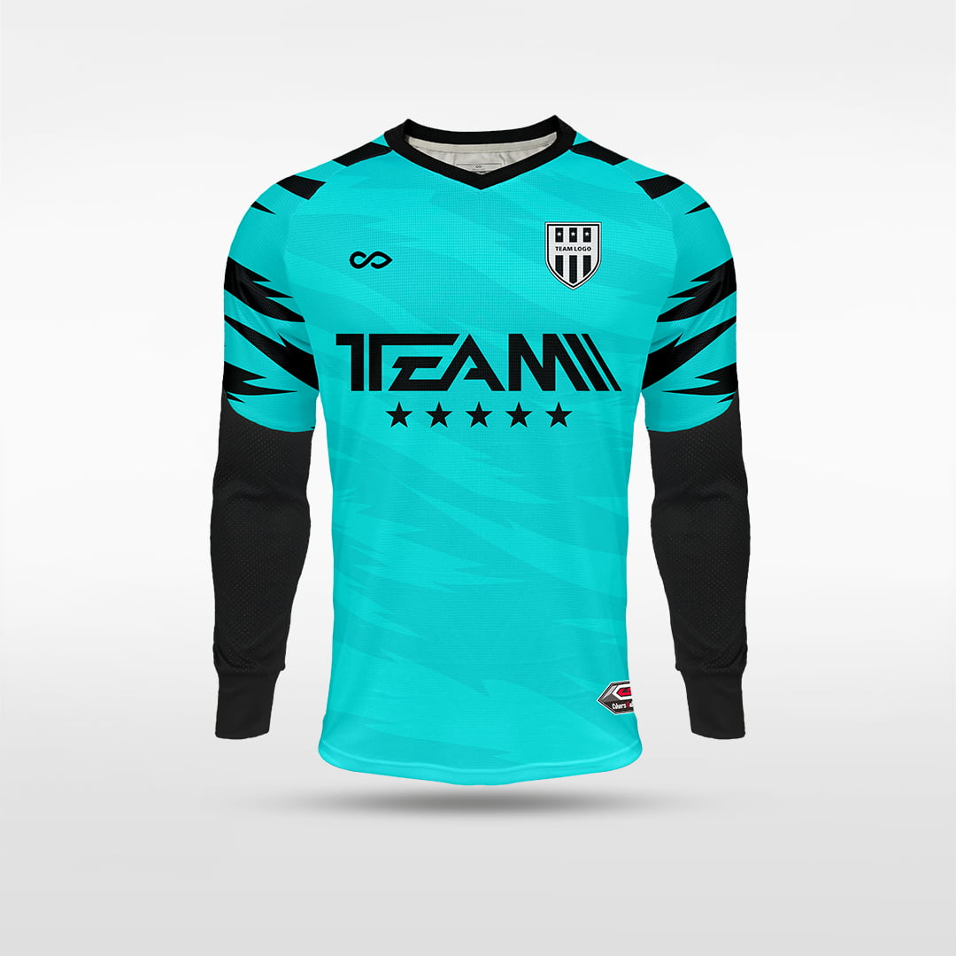 Kid Long Sleeve Goalkeeper Jersey Tigrora - AS222ATLS8 mediumspringgreen