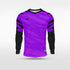 Kid Long Sleeve Goalkeeper Jersey Tigrora - AS222ATLS8 purple