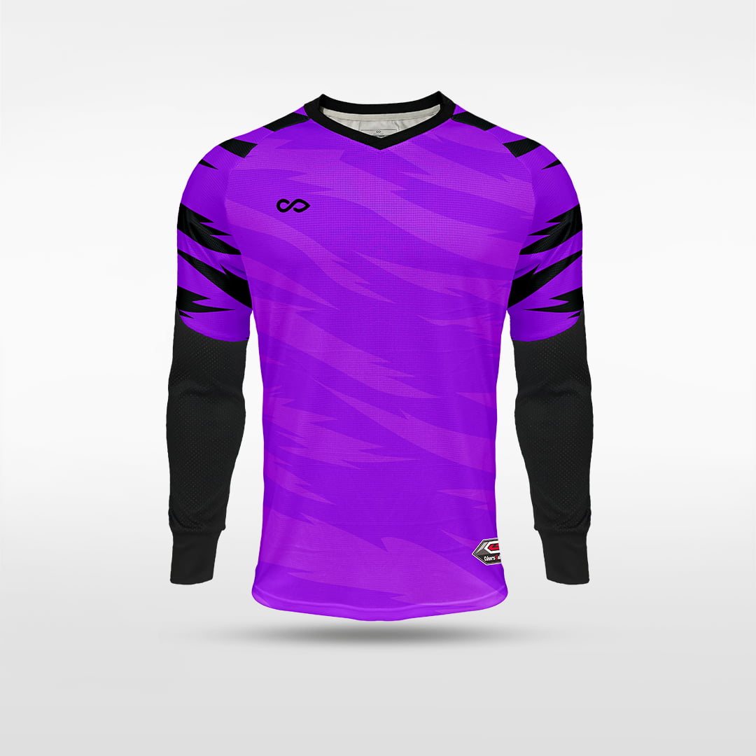 Kid Long Sleeve Goalkeeper Jersey Tigrora - AS222ATLS8 purple