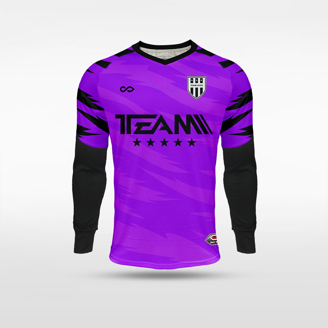 Kid Long Sleeve Goalkeeper Jersey Tigrora - AS222ATLS8 purple