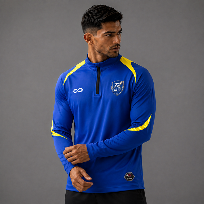 1/4 Half Zip Vanta PU Series Phantblade - AS233XFHR3 blue