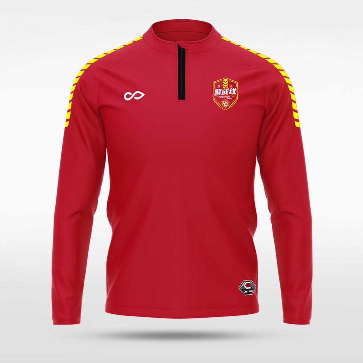 kid 1/4 Half Zip Vanta PU Series Vigilux - AS233XFJJX8 red