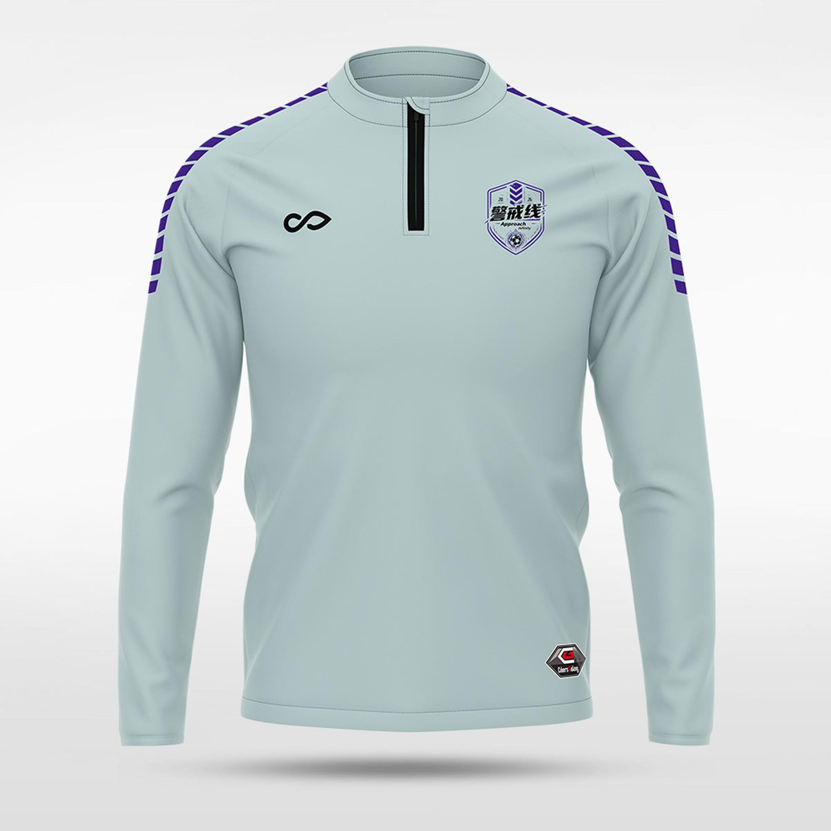 kid 1/4 Half Zip Vanta PU Series Vigilux - AS233XFJJX8 gray