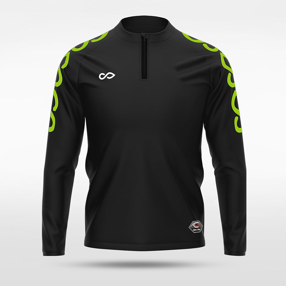 1/4 Half Zip Vanta PU  Series Catenara - AS233XFLD3 black