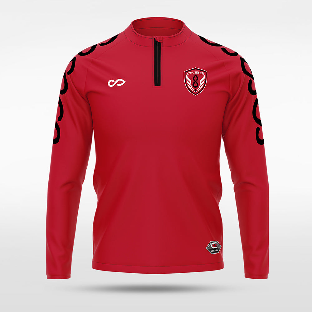 1/4 Half Zip Vanta PU  Series Catenara - AS233XFLD3 red
