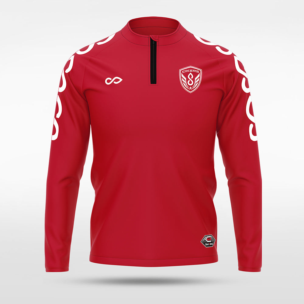 1/4 Half Zip Vanta PU  Series Catenara - AS233XFLD3 red