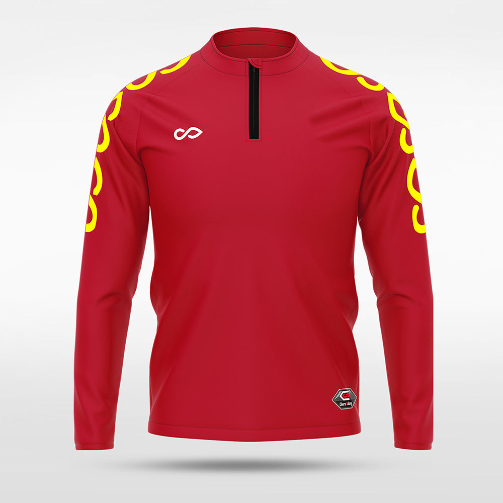 1/4 Half Zip Vanta PU  Series Catenara - AS233XFLD3 red