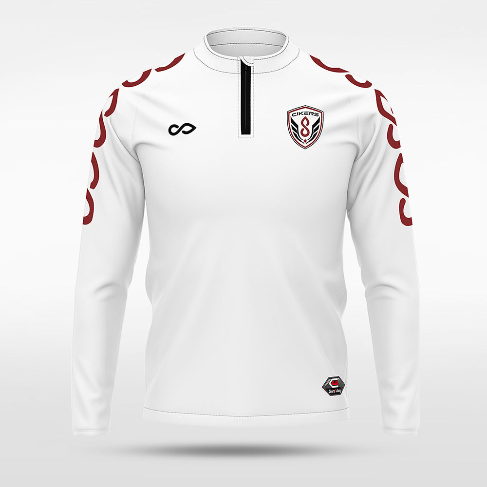 1/4 Half Zip Vanta PU  Series Catenara - AS233XFLD3 white