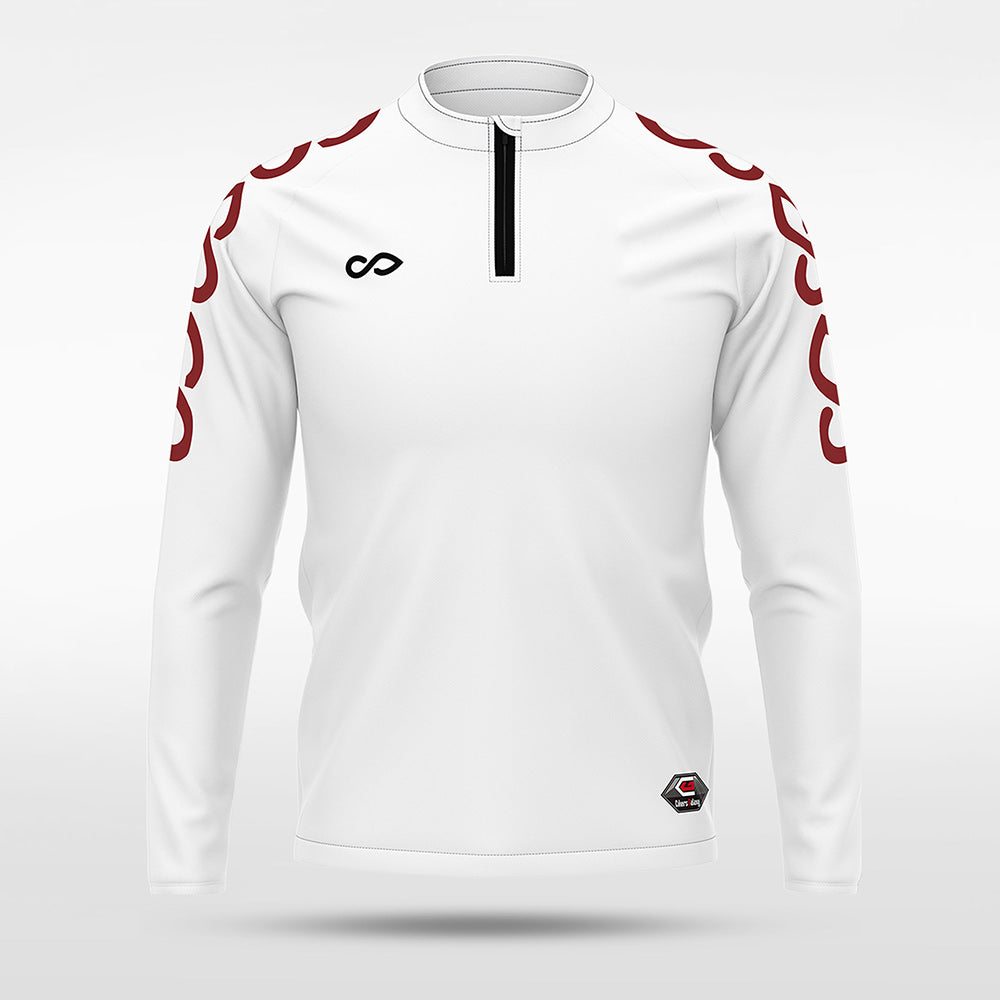 1/4 Half Zip Vanta PU  Series Catenara - AS233XFLD3 white