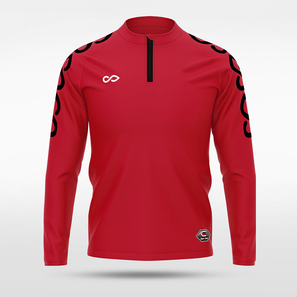 kid 1/4 Half Zip Vanta PU Series Catenara - AS233XFLD8 red