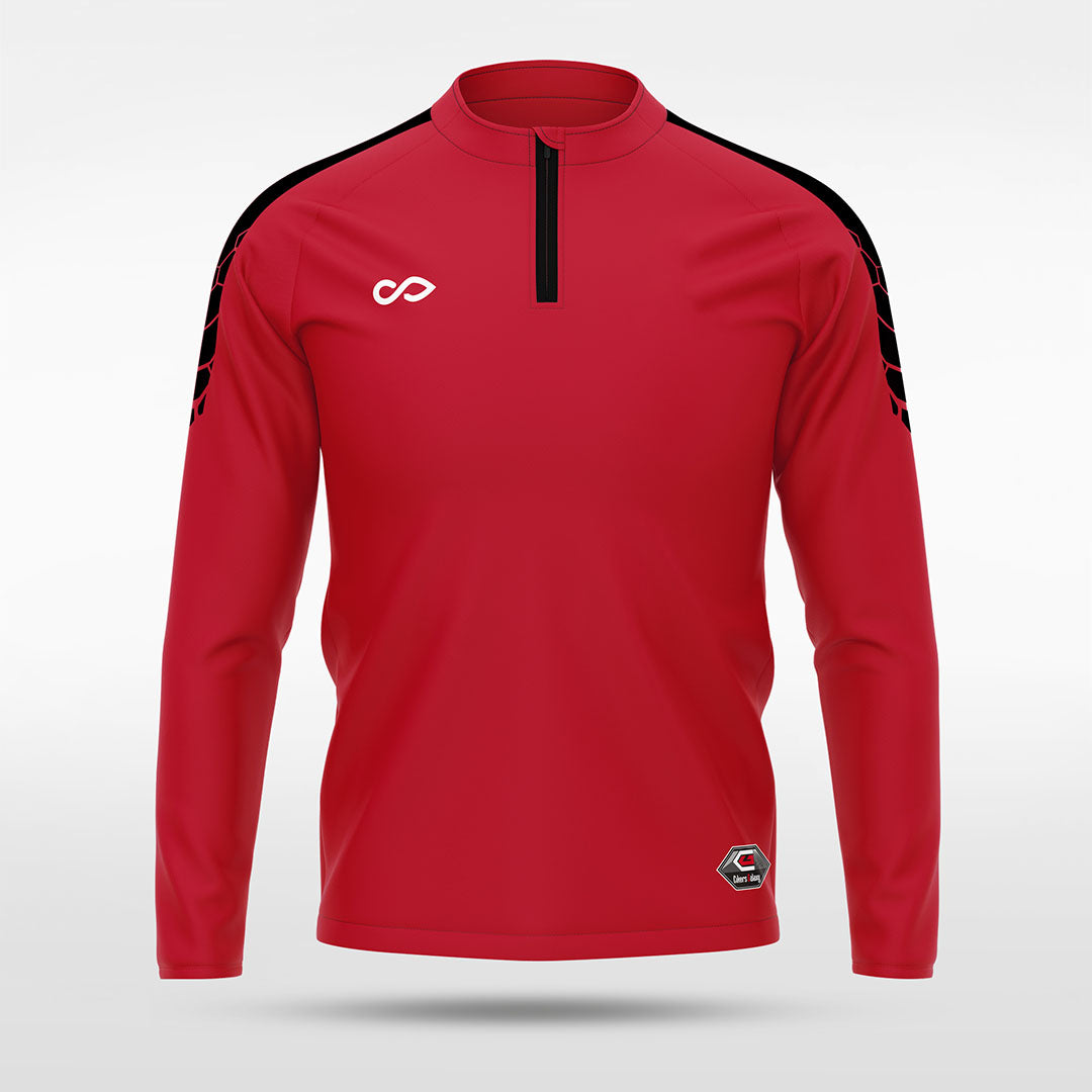 1/4 Half Zip Vanta PU Series Draken - AS233XFLM3 red
