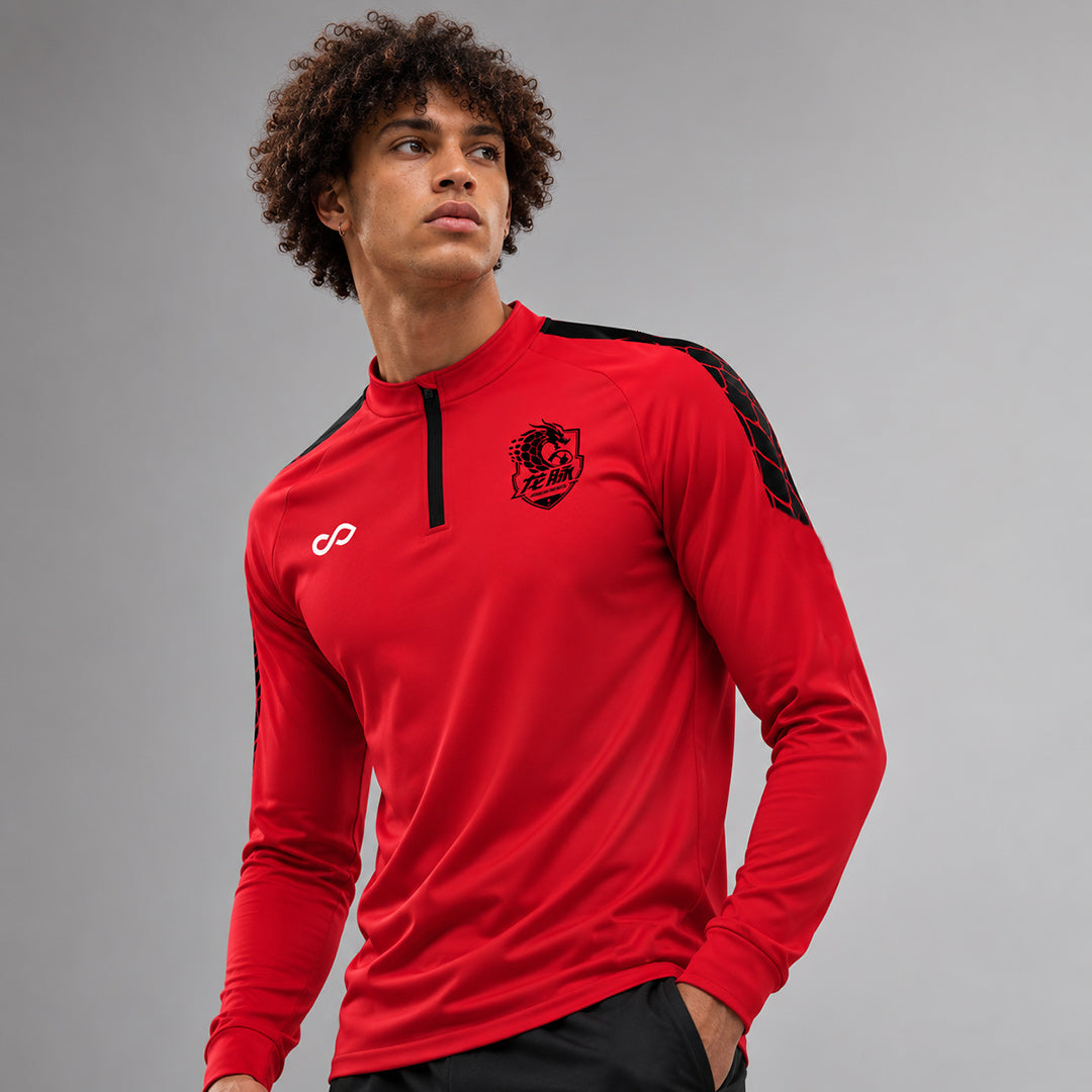 1/4 Half Zip Vanta PU Series Draken - AS233XFLM3 red