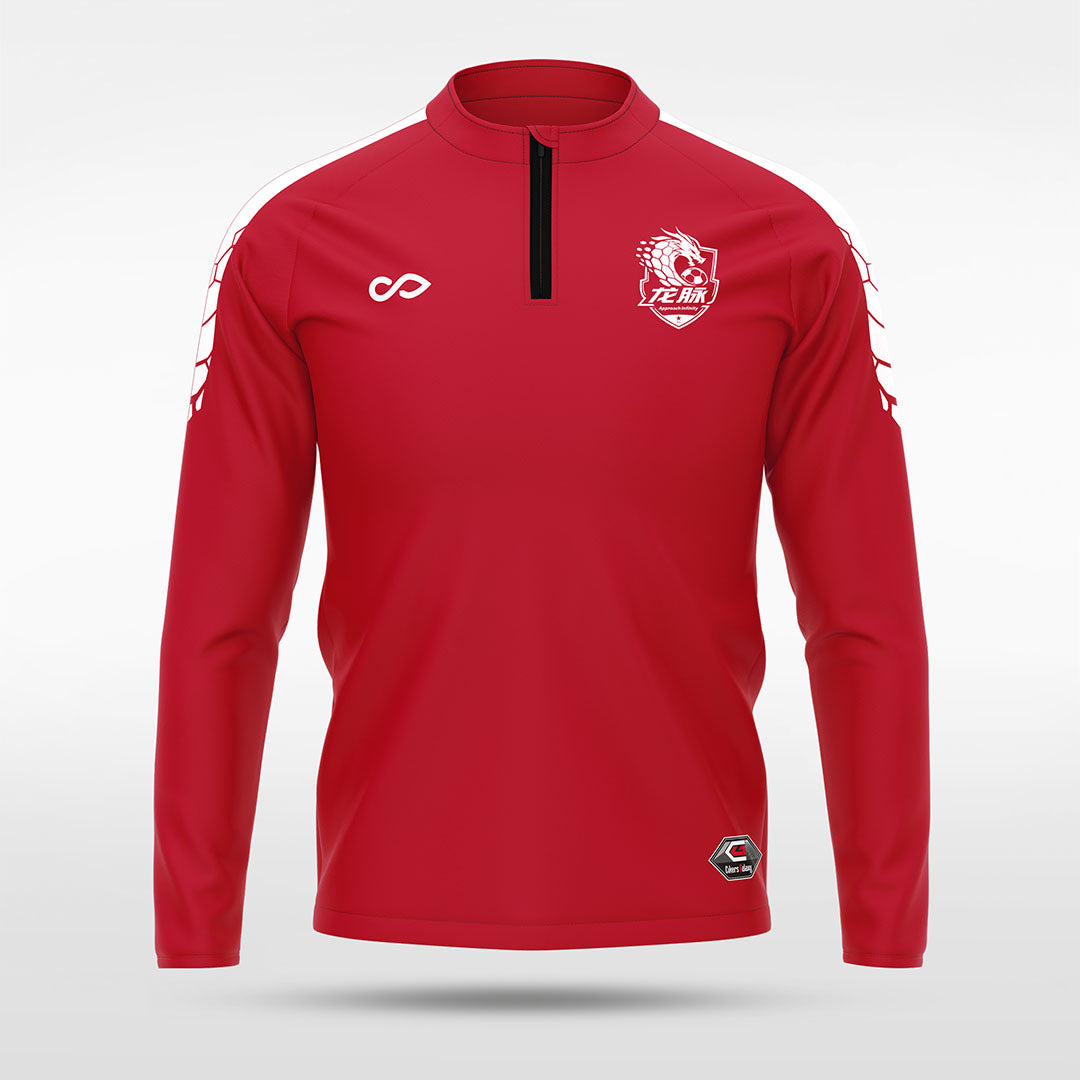 1/4 Half Zip Vanta PU Series Draken - AS233XFLM3 red