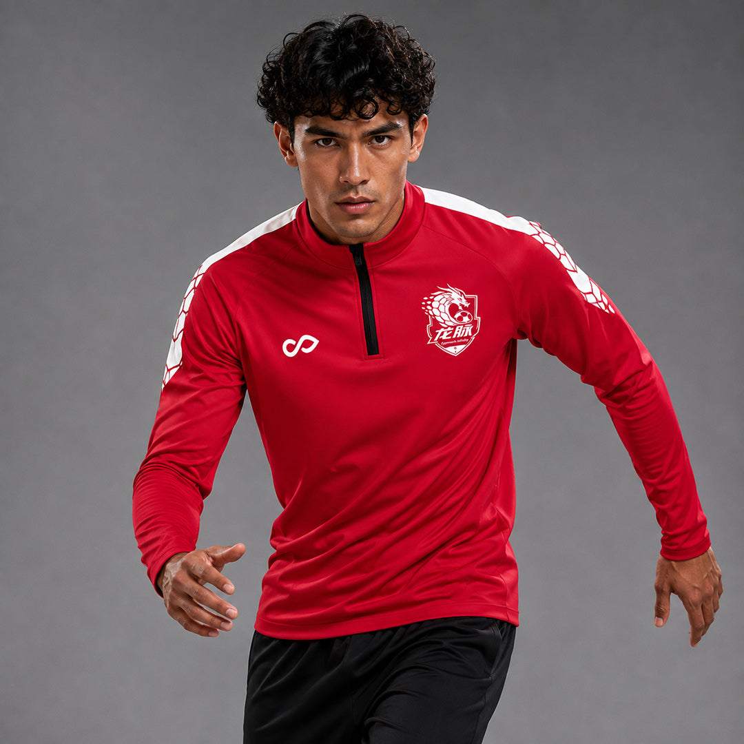 1/4 Half Zip Vanta PU Series Draken - AS233XFLM3 red