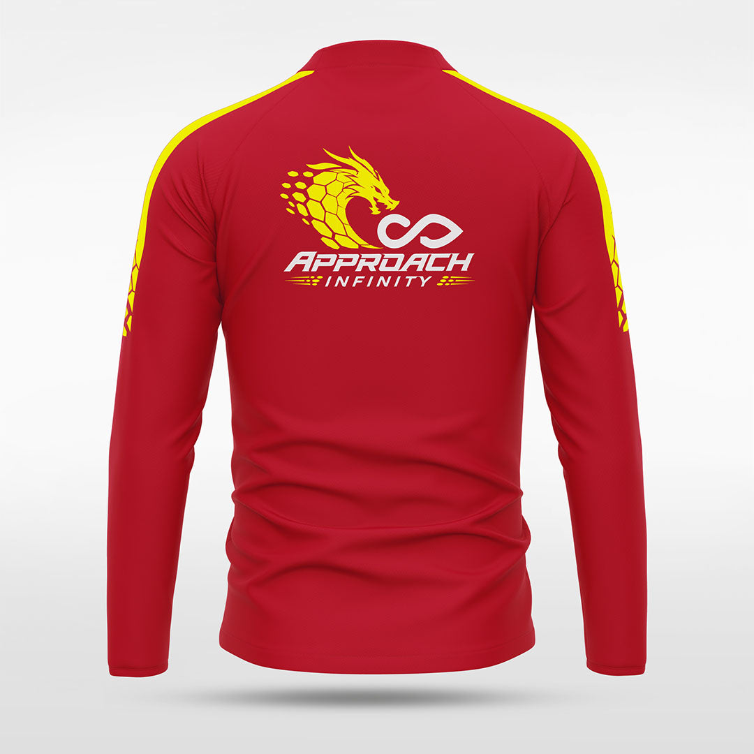 1/4 Half Zip Vanta PU Series Draken - AS233XFLM3 red