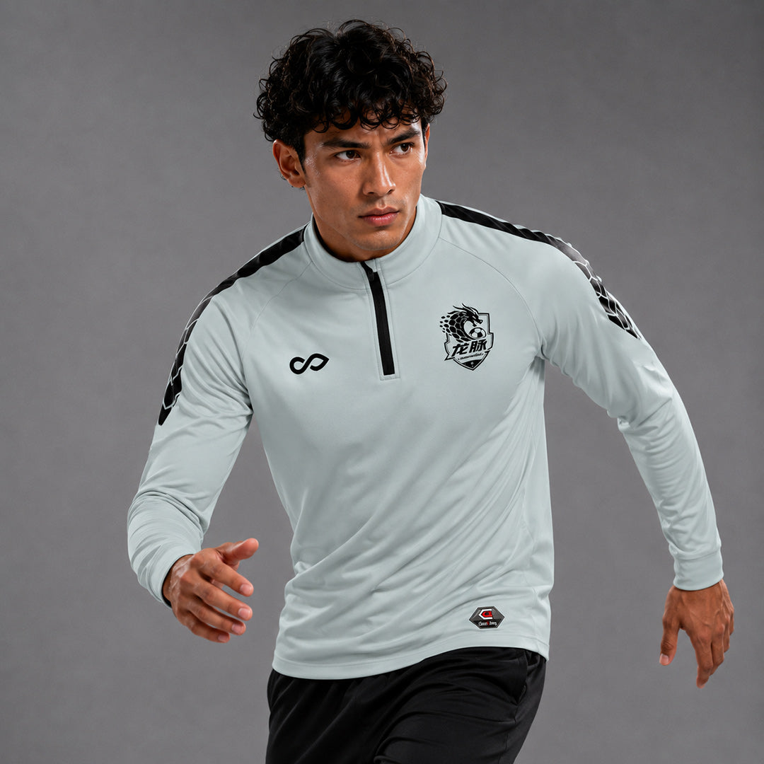 1/4 Half Zip Vanta PU Series Draken - AS233XFLM3 silver