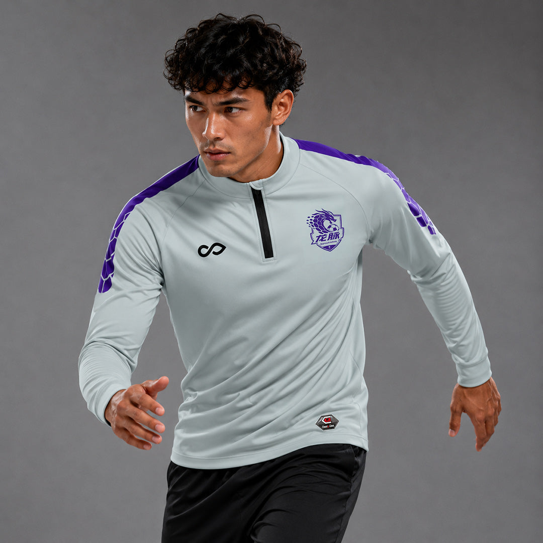 1/4 Half Zip Vanta PU Series Draken - AS233XFLM3 silver