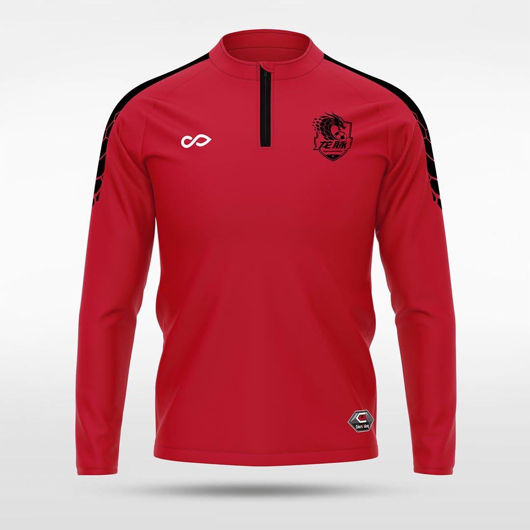 kid 1/4 Half Zip Vanta PU Series Draken - AS233XFLM8 red