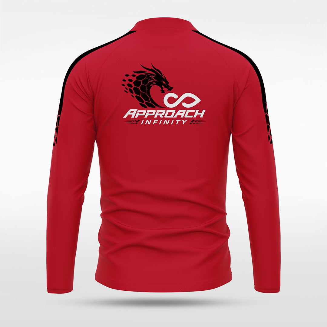 kid 1/4 Half Zip Vanta PU Series Draken - AS233XFLM8 red