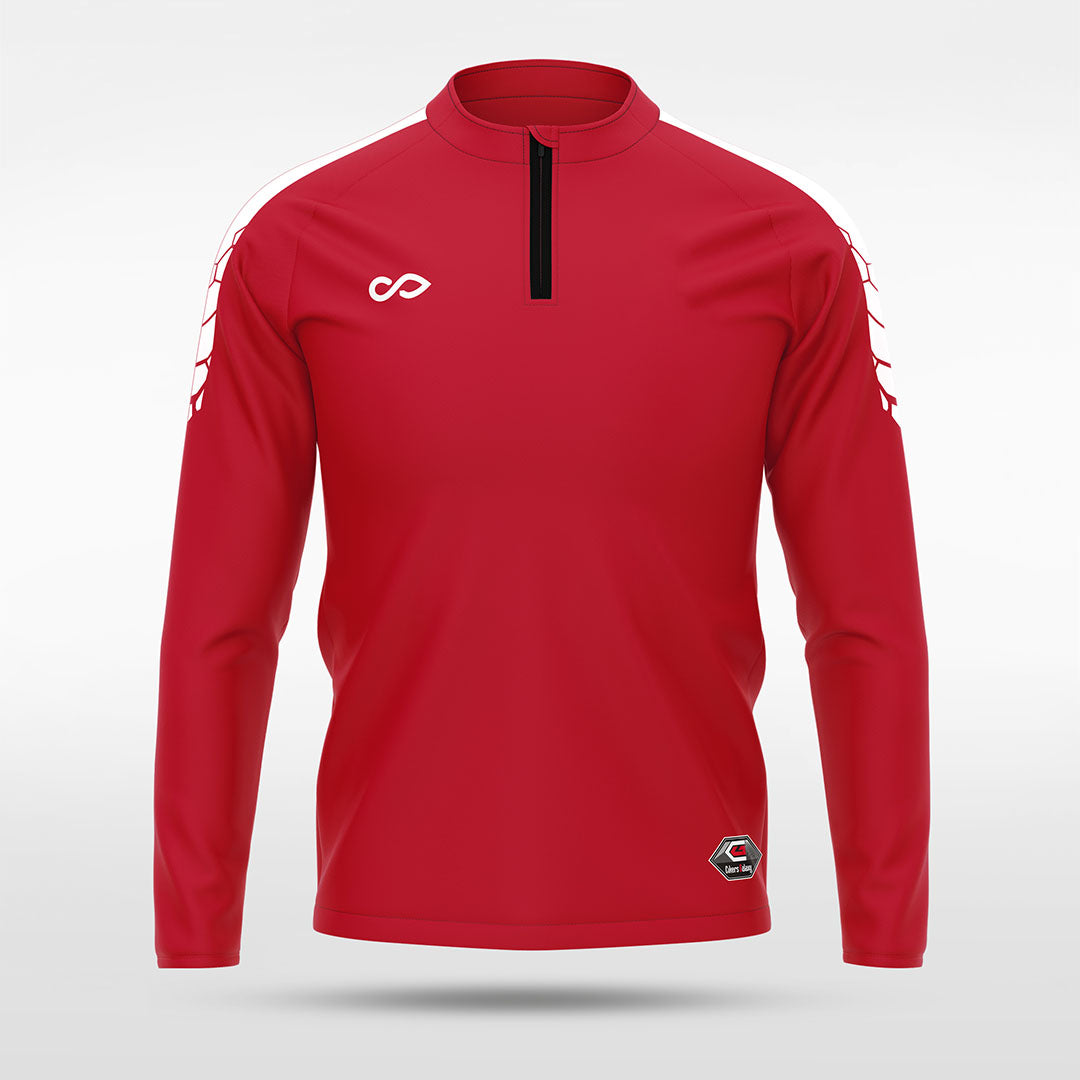 kid 1/4 Half Zip Vanta PU Series Draken - AS233XFLM8 red