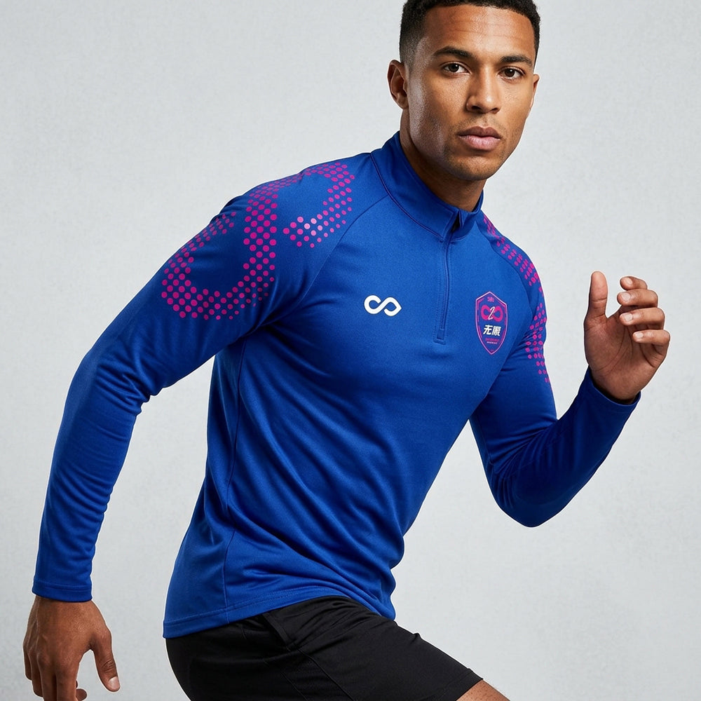 1/4 Half Zip Vanta PU Series Mobrius - AS233XFMBWS3 blue