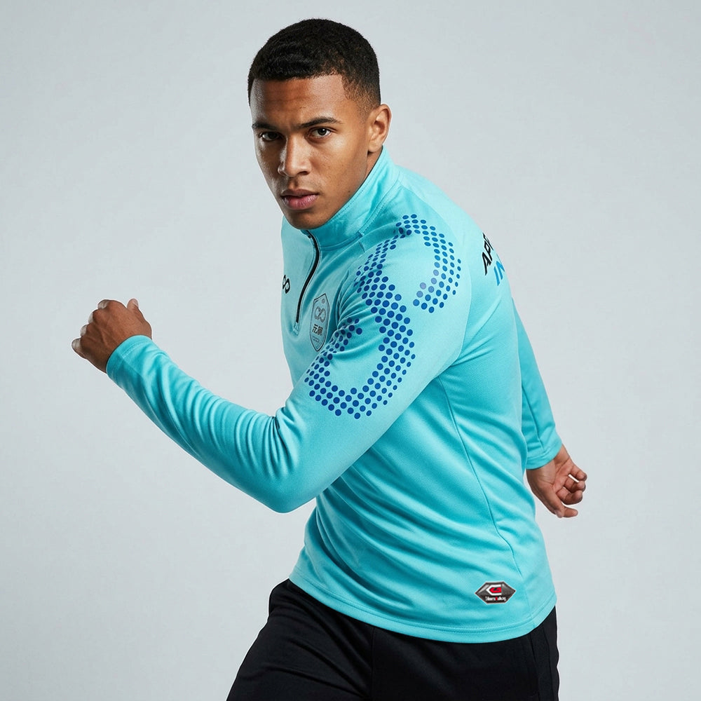 1/4 Half Zip Vanta PU Series Mobrius - AS233XFMBWS3 mediumspringgreen