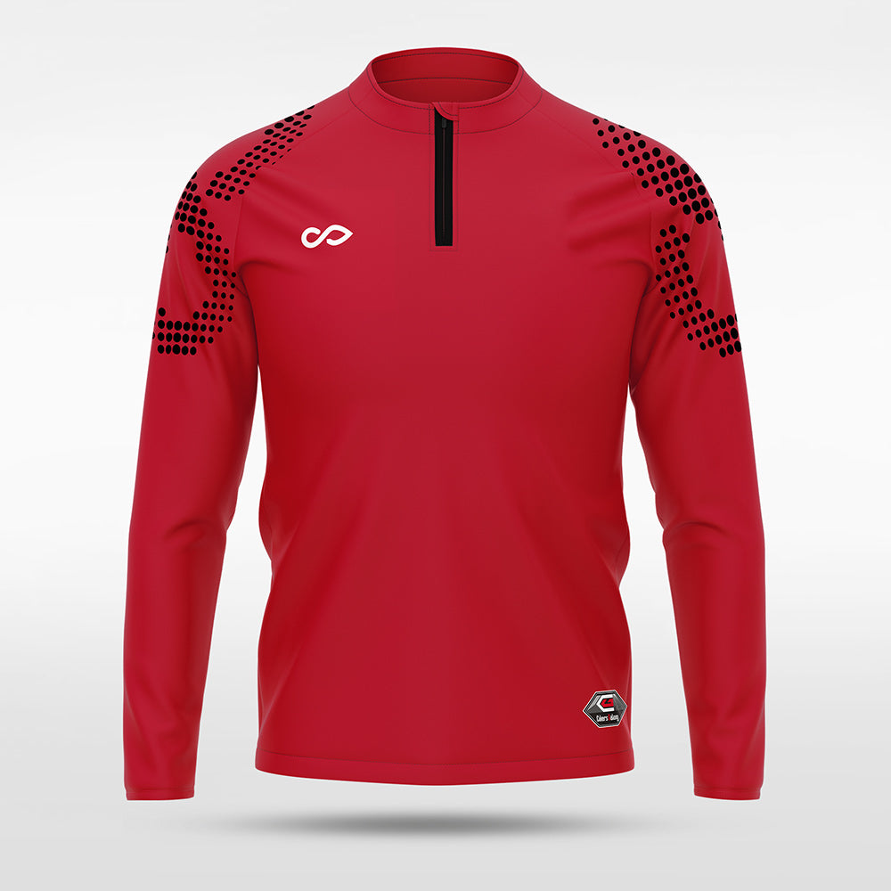 1/4 Half Zip Vanta PU Series Mobrius - AS233XFMBWS3 red